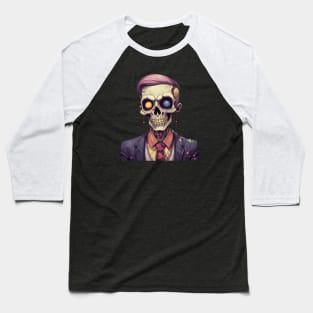 Preppy Skeleton Baseball T-Shirt